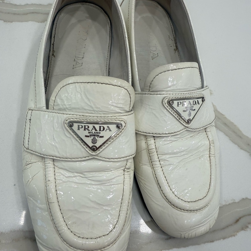 Prada Women’s White Loafers